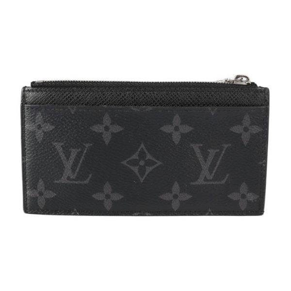 2308033010069 3 Louis Vuitton Coin Card Folder Monogram Black Gray