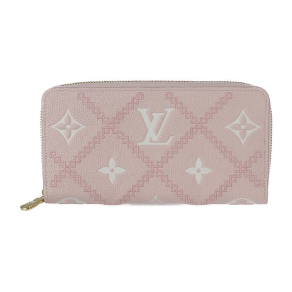 2308053008016 1 Louis Vuitton Zippy Long Wallet Broderie Pink