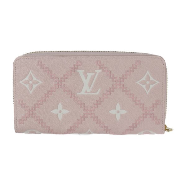 2308053008016 3 Louis Vuitton Zippy Long Wallet Broderie Pink