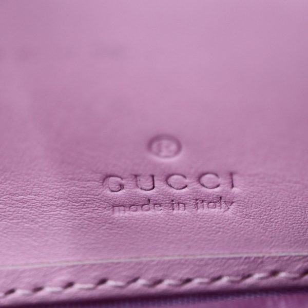 2308103008040 10 Gucci GG Supreme Long Wallet Beige Red Pink