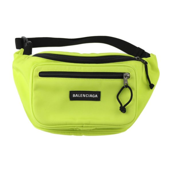 2308113010048 1 Balenciaga Explorer Belt Pack Waist Bag Neon Yellow Black