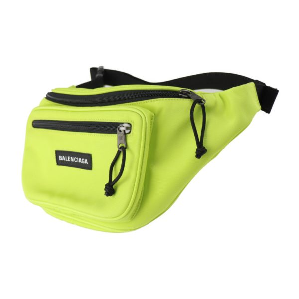 2308113010048 2 Balenciaga Explorer Belt Pack Waist Bag Neon Yellow Black