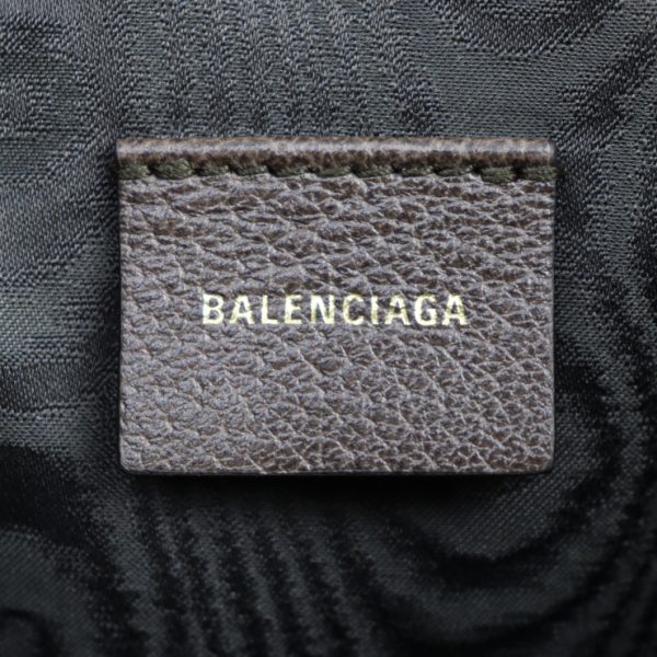 2308113010050 8 Balenciaga The Hacker Project PVC Leather Clutch Bag Beige Brown