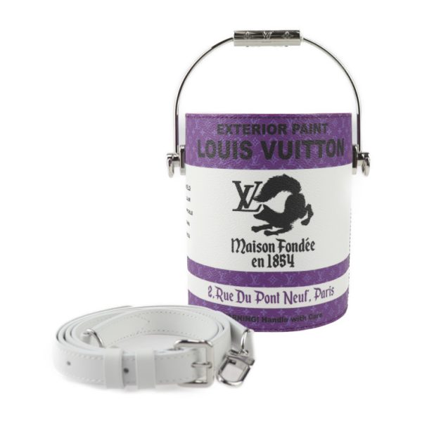 2308113010051 1 Louis Vuitton LV Paint Can Handbag Purple White