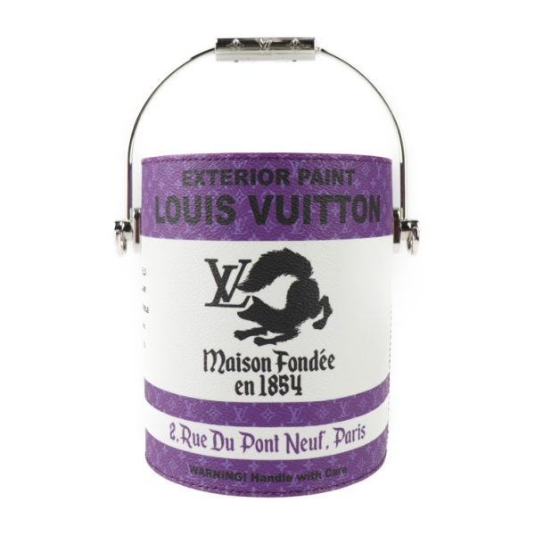 2308113010051 2 Louis Vuitton LV Paint Can Handbag Purple White