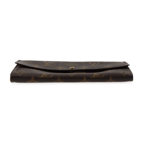 2309051001015 4 Louis Vuitton Porte Monet Credit Long Wallet Brown