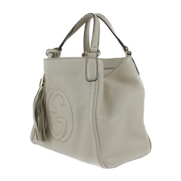 2309051001021 2 Gucci Soho Interlocking G Handbag Ivory Shoulder