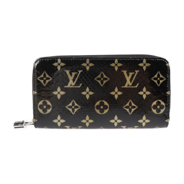 2309083010038 1 Louis Vuitton Zippy Wallet Python Black Gold