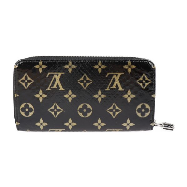 2309083010038 3 Louis Vuitton Zippy Wallet Python Black Gold