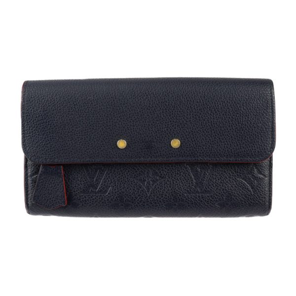 2309103007058 1 Louis Vuitton Pont Neuf Long Wallet Marine Rouge