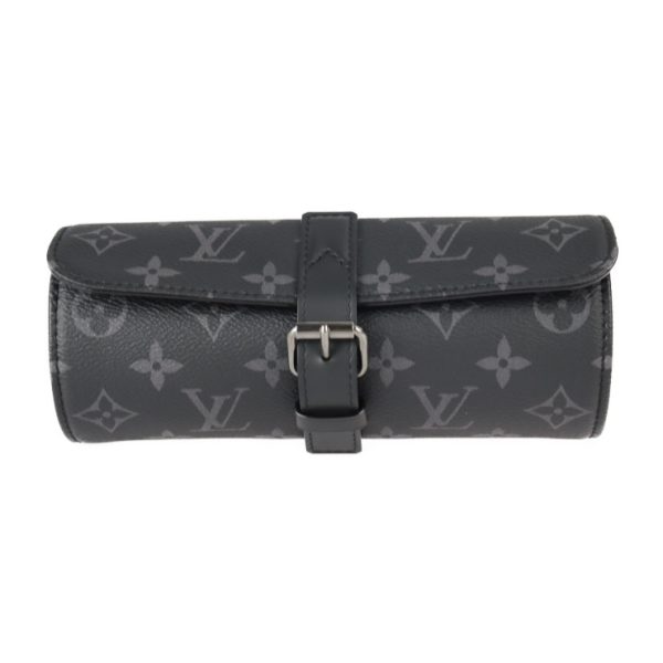 2310053010060 1 Louis Vuitton Etuit 3 Montre Pouch Black Gray