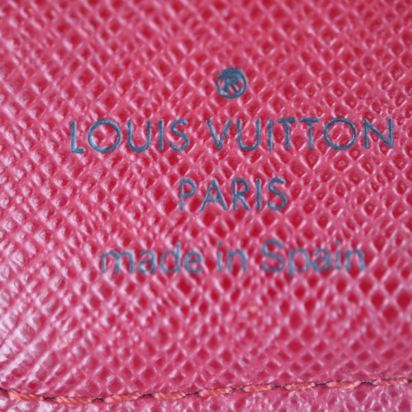 2310061001022 10 Louis Vuitton Compact Zip Cherry Wallet Brown Red