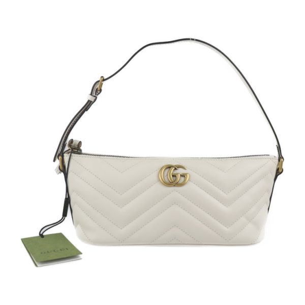 2310083007049 1 Gucci GG Marmont Shoulder Bag Leather White Ivory