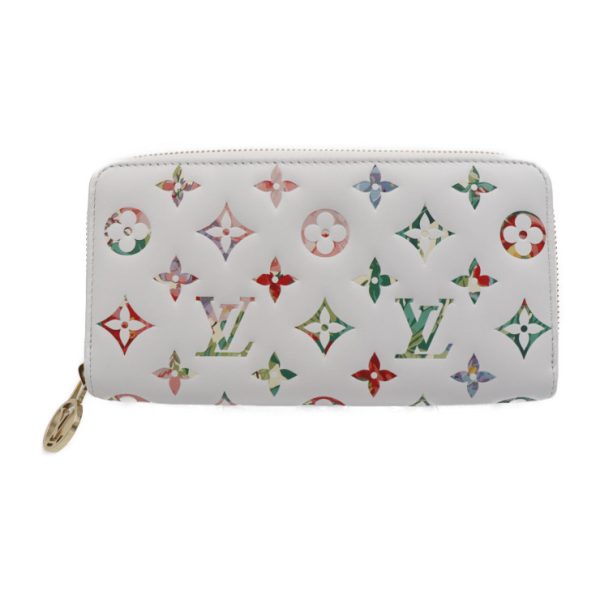 2311103010074 1 Louis Vuitton Zippy Wallet LV Garden Blonde White