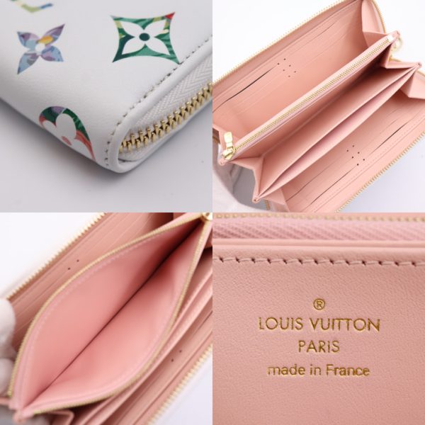 2311103010074 9 Louis Vuitton Zippy Wallet LV Garden Blonde White