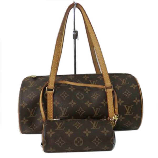 23114 1 Louis Vuitton Papillon 30 Monogram Shoulder Bag Brown