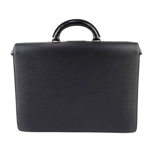 2312103007085 3 Serviette Fermoir Epi Business Bag Leather Black