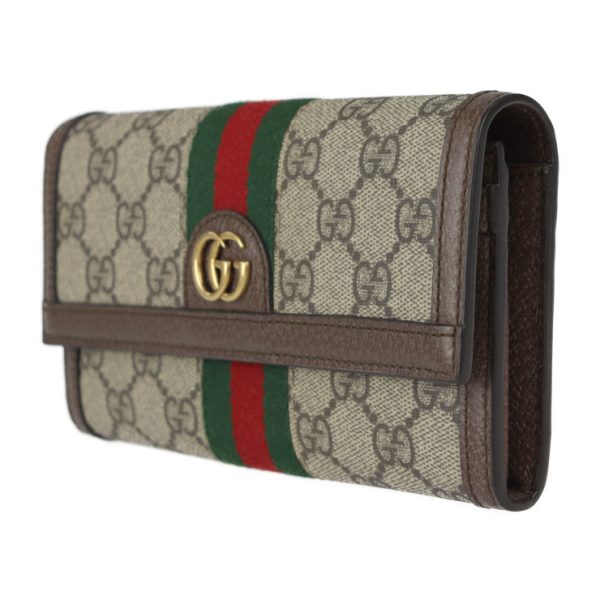 2313043007078 2 Gucci Ophidia GG Bifold Wallet GG Beige Ebony