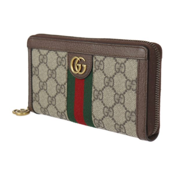 2313043007079 2 Gucci Ophidia GG Zip Around Wallet GG Beige Ebony