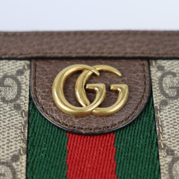 2313043007079 6 Gucci Ophidia GG Zip Around Wallet GG Beige Ebony