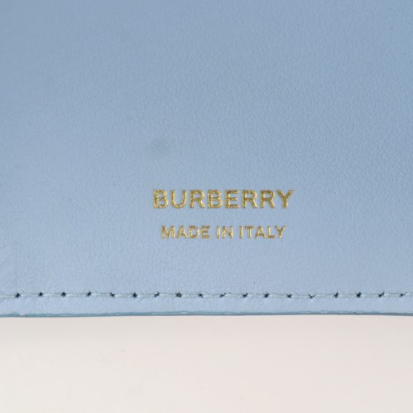 2313073007083 8 Burberry Lola Lambskin Compact Wallet Pale Blue