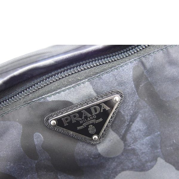 23146 9 Prada Nylon Shoulder Bag Camouflage Pattern Black