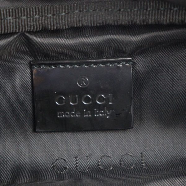 2315033002100 9 Gucci Pen Case Nylon Patent Leather Black