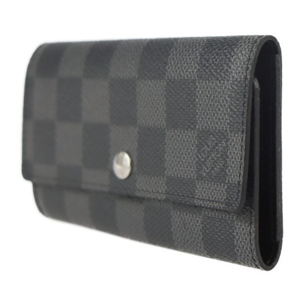 2316033007115 2 Louis Vuitton Portocle Voiture Key Case Black Gray