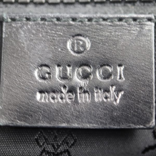 2316043008093 10 Gucci Shoulder Bag Coated Canvas Black Crest