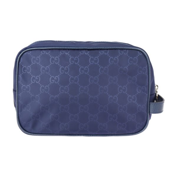 2317043007101 3 Gucci Bag GG Nylon Leather Navy Pouch