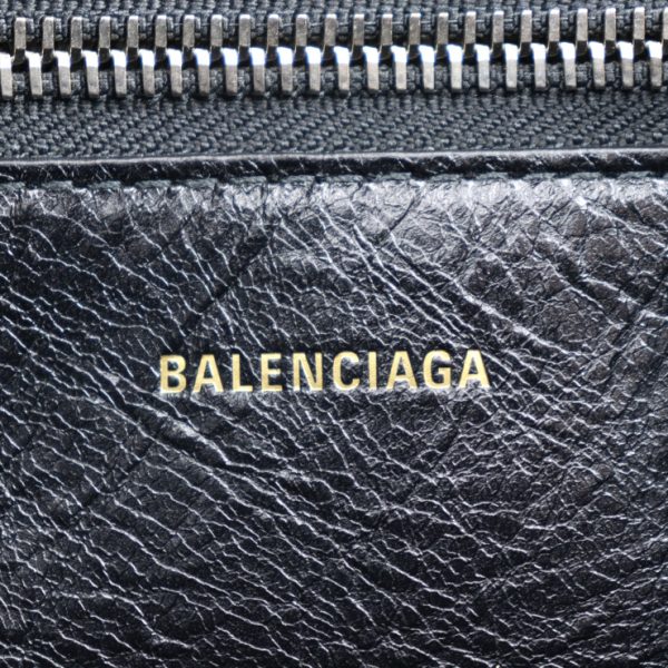 2317093008069 8 Balenciaga Barbes Mouton Leather Handbag Black