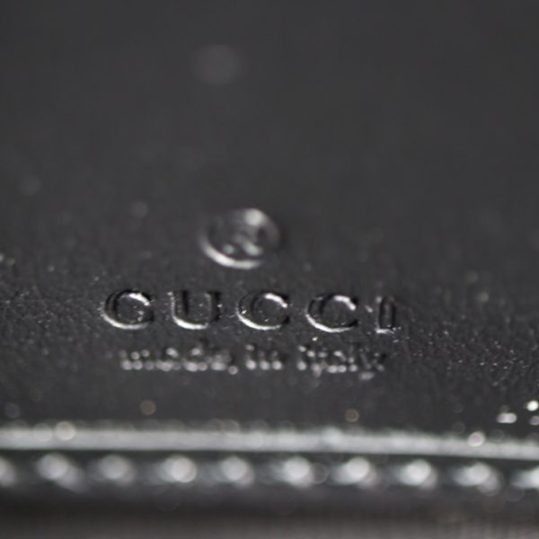 2317123008087 7 Gucci GG Embossed Zip Around Long Wallet Black