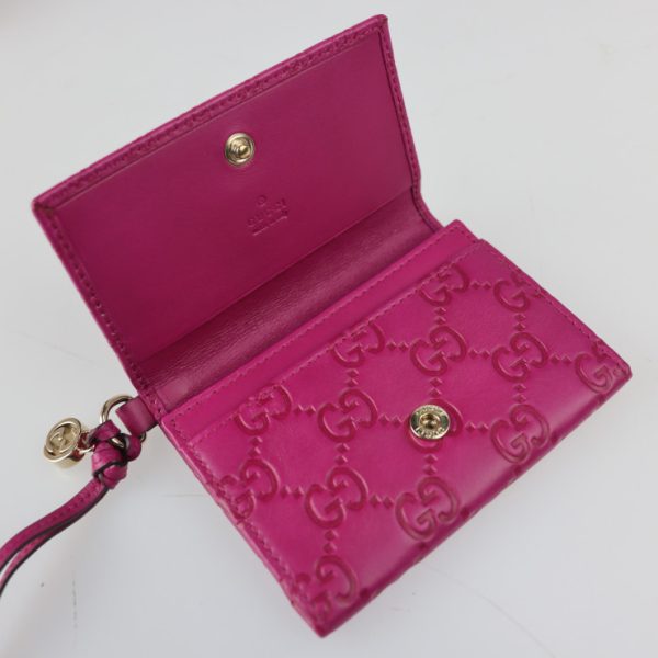 2318013002058 7 Gucci Guccisima Micro Card Case Leather Red