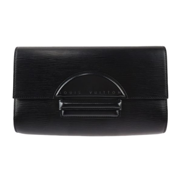 2318123007110 1 Louis Vuitton Chaillot Clutch Bag Leather Black