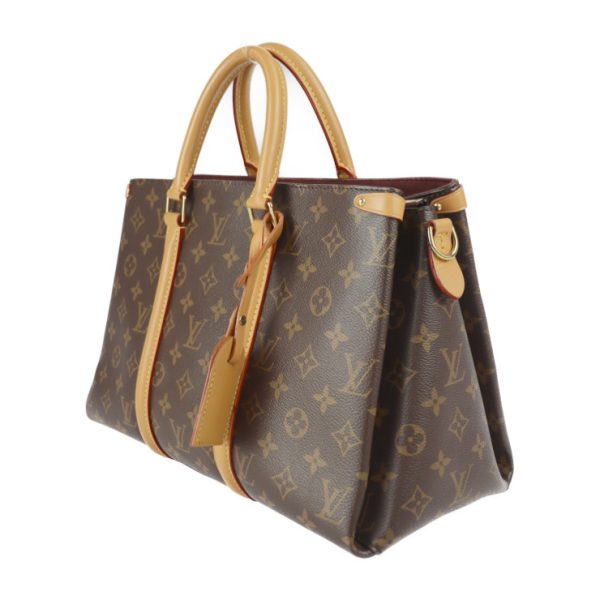 2319013007061 2 Louis Vuitton Souflot MM Handbag Leather Brown