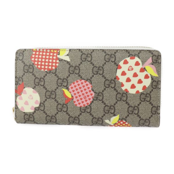 2319013007069 1 Gucci Le Pomme Long Wallet Beige Multicolor