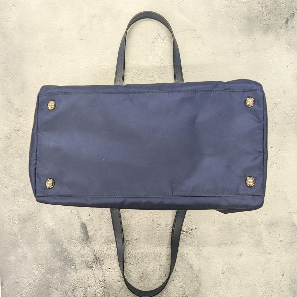 231 07 Prada Boston Nylon 2way Shoulder Bag Blue