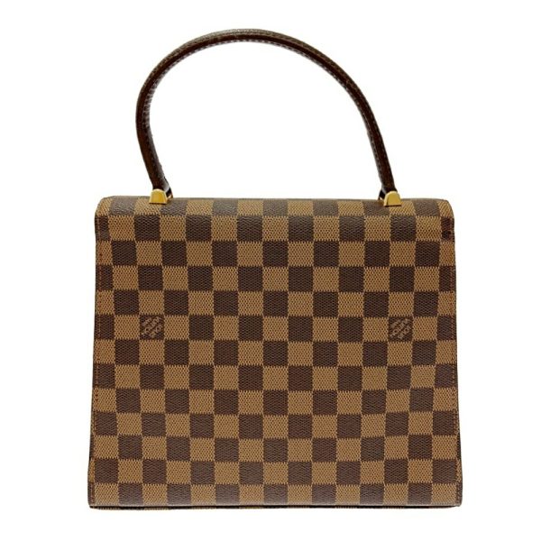 232001 4 LOUIS VUITTON Damier PVC Malherbe Handbag Brown