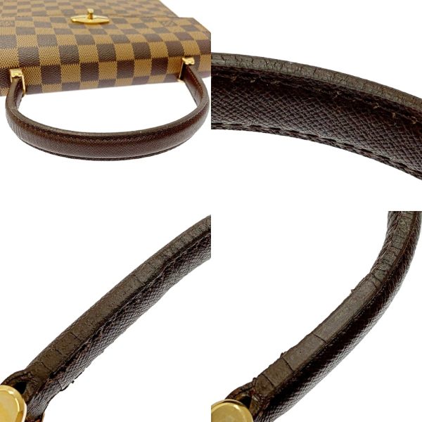 232001 7 LOUIS VUITTON Damier PVC Malherbe Handbag Brown