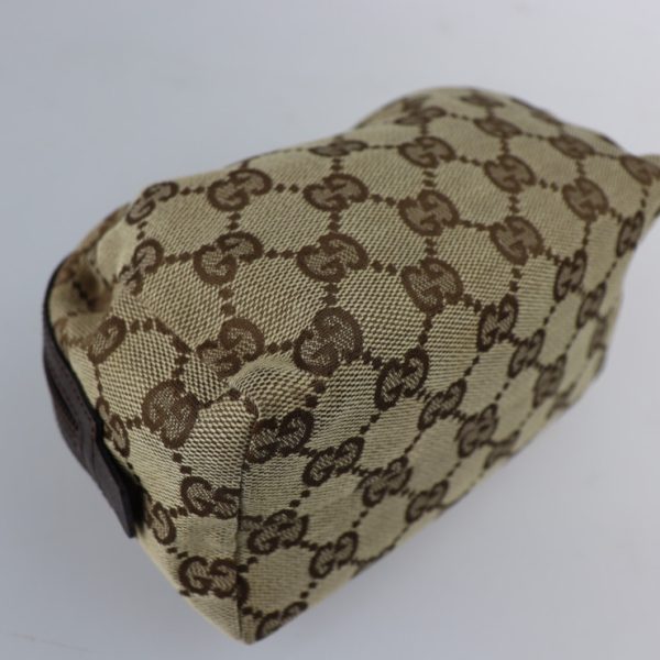 2320023007140 5 Gucci Makeup Pouch Bag GG Beige Brown