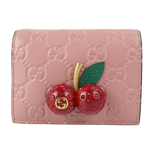 2320033007160 1 Gucci Guccisima Bifold Wallet Pink Red Green