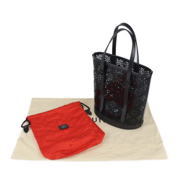 2320073007118 10 Louis Vuitton Lace Bucket PM Tote Bag Patent Black