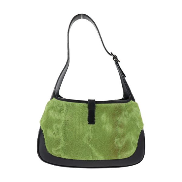 2320081001018 3 Gucci Jackie Handbag Haraco Leather Green Black