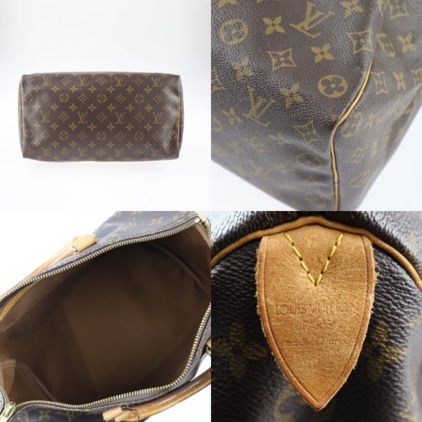 2321091001022 9 Louis Vuitton Speedy 35 Handbag Monogram Brown