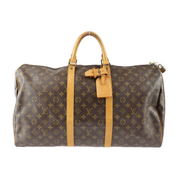 2321091001026 1 Louis Vuitton Keepall 55 Boston Bag Monogram Brown