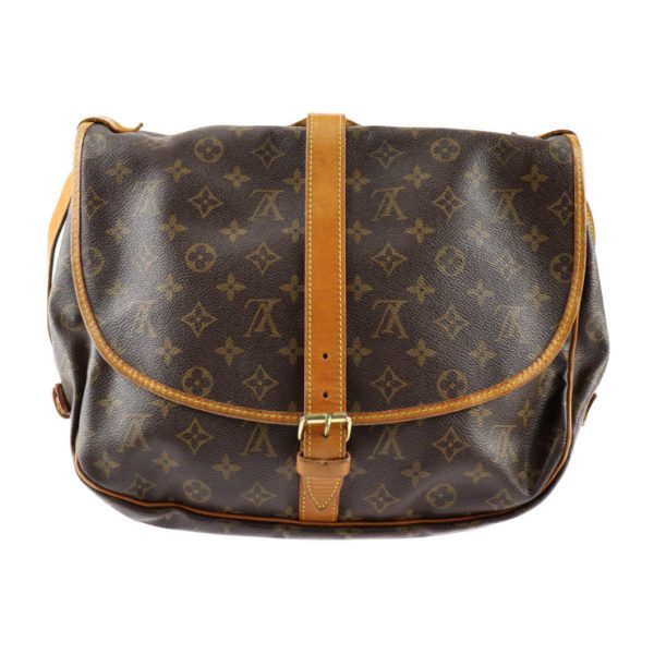 2321091001029 3 Louis Vuitton Saumur 30 Shoulder Monogram Brown