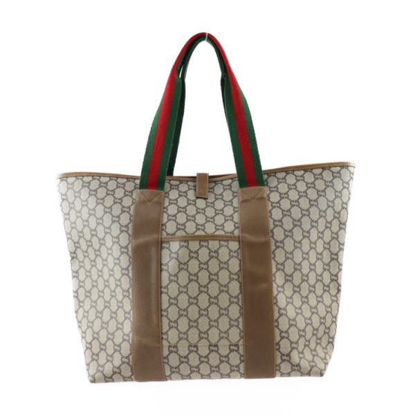 2321091001030 3 Gucci Sherry Line Tote GG Leather Beige Brown