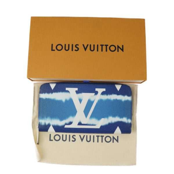 2321093007106 10 Louis Vuitton Zippy Giant Long Wallet Blue White