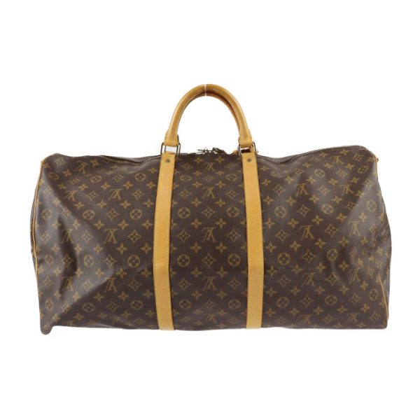 2321101001026 3 Louis Vuitton Keepall Bandouliere 60 Boston Brown