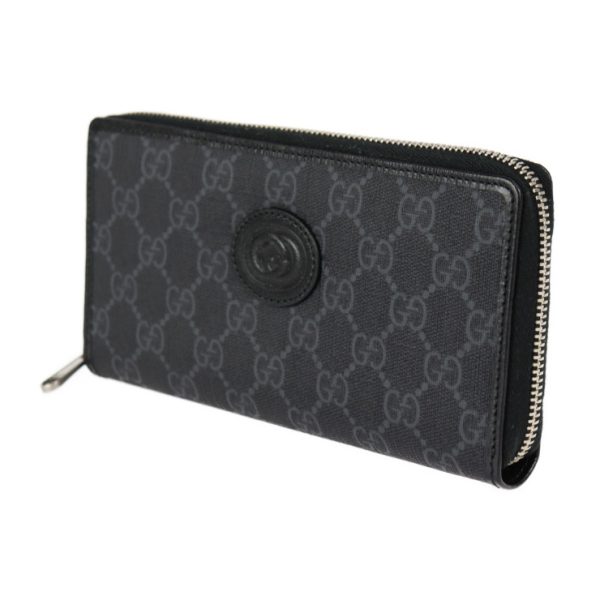 2322053008170 2 Gucci Zip Around Wallet Interlocking G Black